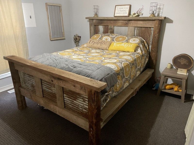 Handmade Rustic Queen Size Bedframe
