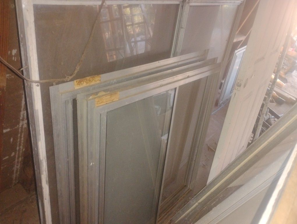  9 Old Aluminum Windows