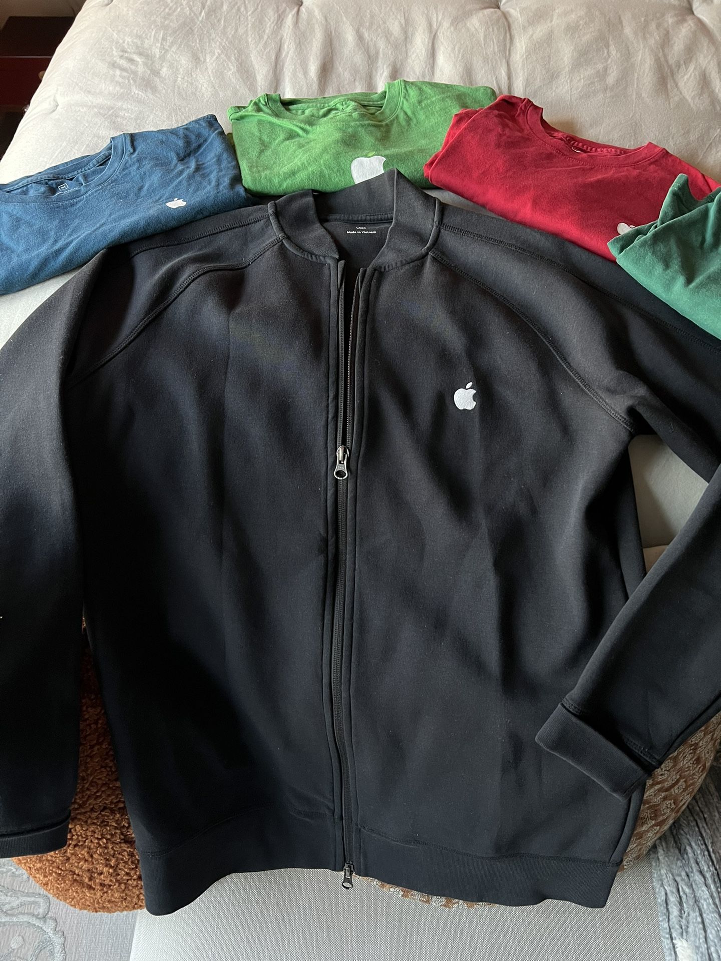 Apple Employee Jacket and T Shirts