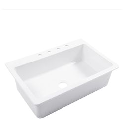 Brand new ! Still in box 33in white farm house sink single basin