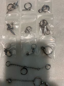 Silver-Tone Earring and Jewelry Lot