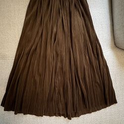 Brown Velvet Skirt S/M