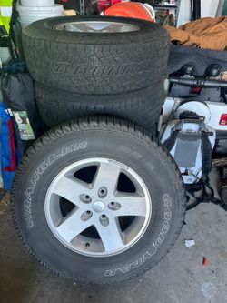 Full set (5) Jeep tires and rims