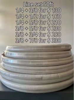 AC Line Set 50ft Insulated Copper Tubing