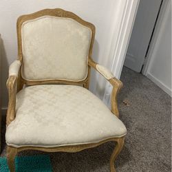 Victorian Style Cream Chair