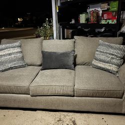 Grey 3 Cushion Sofa 