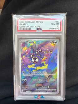 PSA 10 Gastly Illustration Rare Pokemon Card 177/162