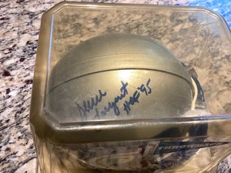 Signed Seahawks Mini Helmet Steve Largent