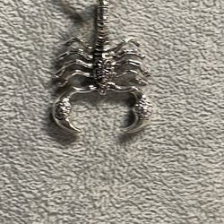 Silver Or Black scorpion Necklaces