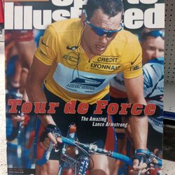 Vintage Original Lance Armstrong Sports Illustrated Wall Art