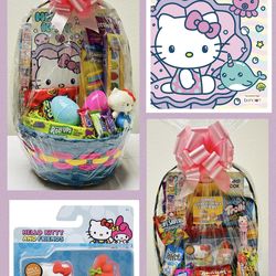 Custom Made Sanrio Hello Kitty Easter Basket