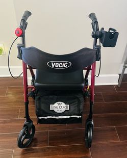 Vocic Burgundy Rolling Walker