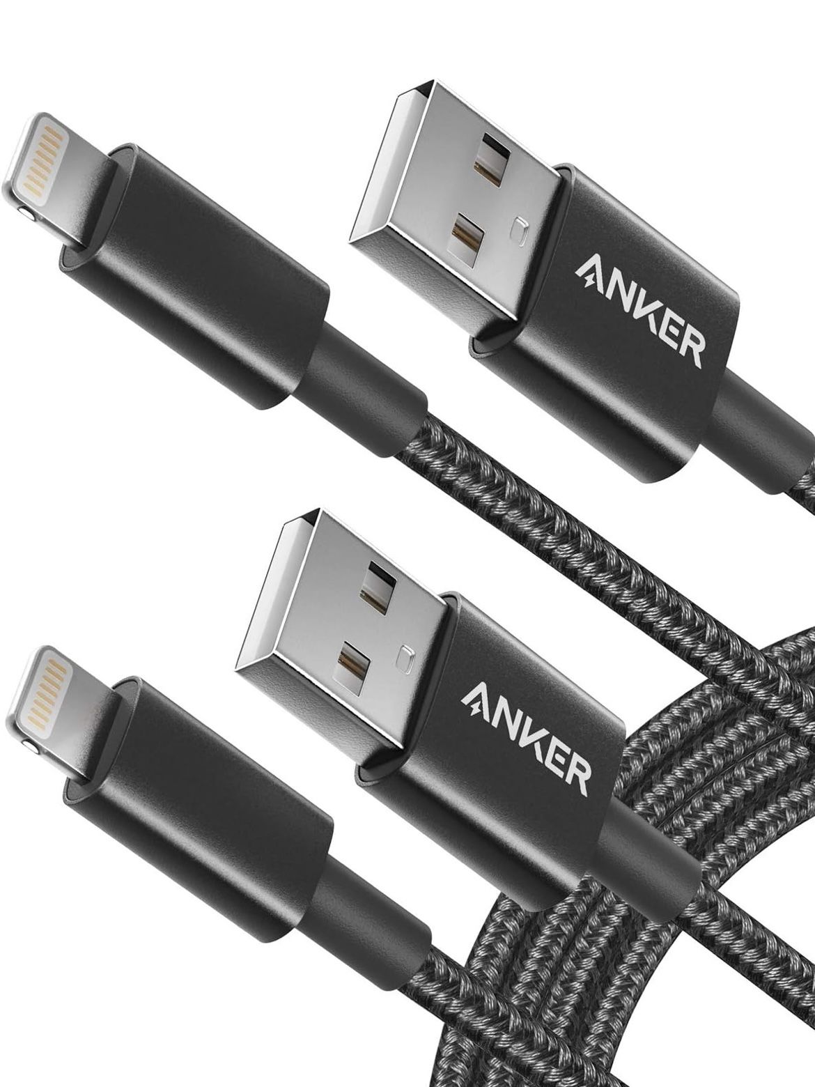 Anker USB A to Lightning Cable(6FT, 2Pack)