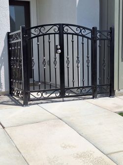 Wrought Iron Double Entry Gate