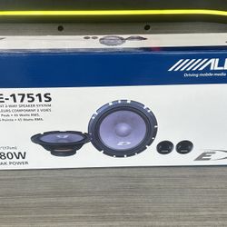 Alpine SXE-1751S 6.5” Component 2-Way Speakers – New