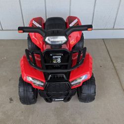 Kids Ride On ATV 6V Battery Powered Red 4 Wheeler Quad