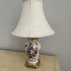 Set Of Two Vintage Porcelain Lamps