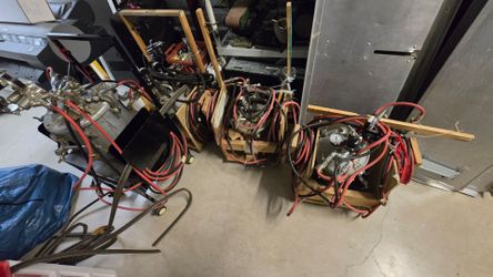 4 Complete BINKS Pressure Pots with Carts