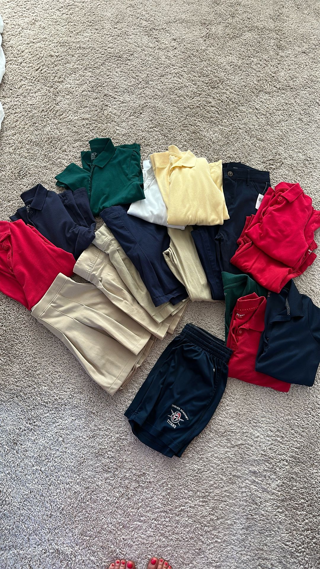 Girls Uniform Shirts, Skorts and Pants 14,16,18