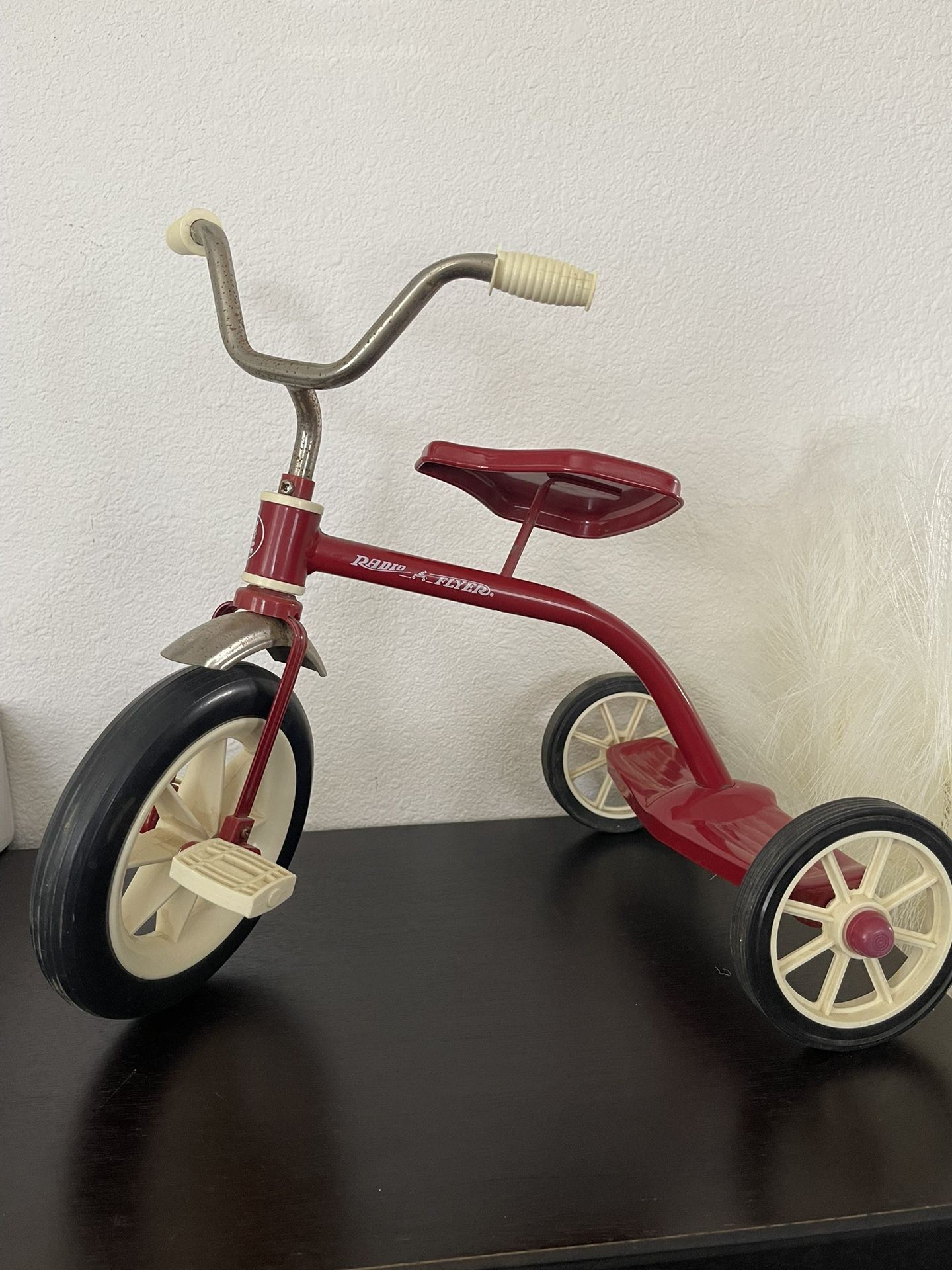 Vintage Red Radio Flyer Miniature Tricycle Toy For Dolls 1980s