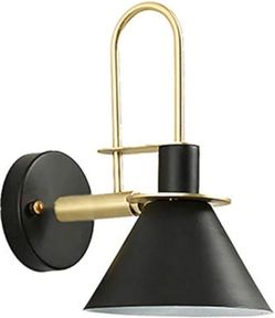 2 Wall Sconces Light Fixtures, Modern Sconce Lamp with Conical Metal Shade, 2 Light E26 Dining Room Wall Mounted for Bedside lamp Living Room Porch Ha