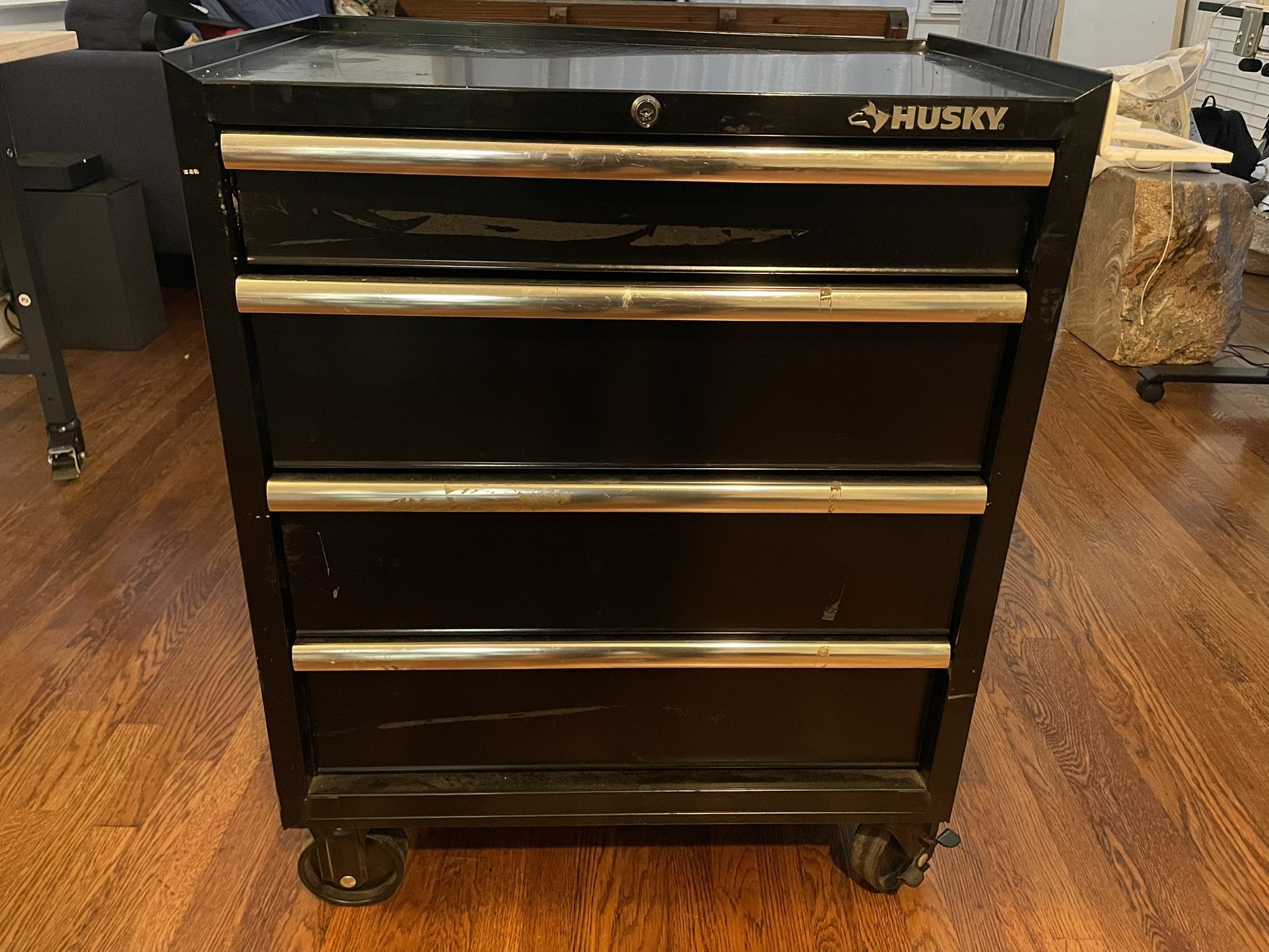 Husky 4-Drawer Tool Box on wheels