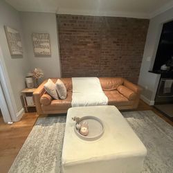 88” Leather Sofa West Elm