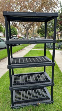 Project Source 36.5 "in W x 24 'in D x 72-in H 5 -Tier Heavy Duty Black Plastic Utility Shelving Unit Original price $100up