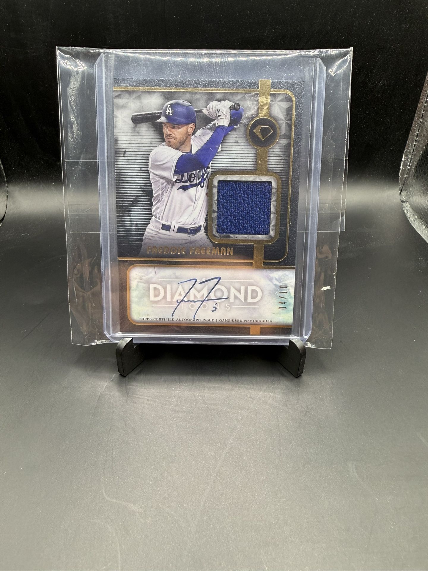 Freddie Freeman - 2023 Topps Diamond Icons – Autographed Jumbo Relic Card  /10