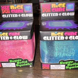 Needoh Nice Cube Glitter & Glow