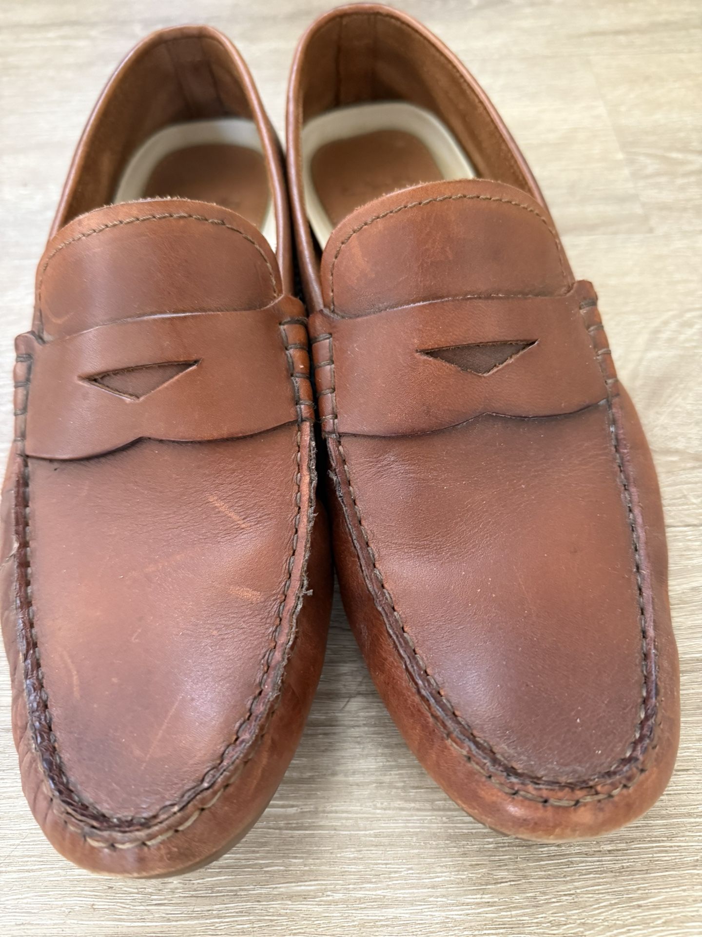 Men’s Brown Loafers Leather Dress Shoes