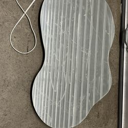 Odd Shaped Back Lit Bathroom Mirror