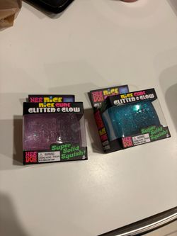 Nee Doh Nice Cube Glitter & Glow Squish Toys