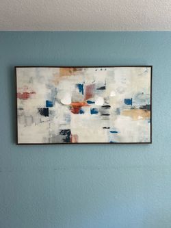 Canvas Wall Art with Wood Frame