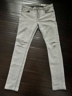 All Saints Gray Cigarette Skinny Jeans 32 Waist