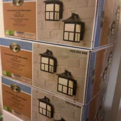 LED Outdoor Lantern/lights Pack Of 3