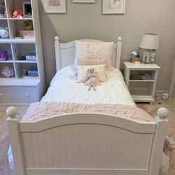 Pottery Barn Catalina Bed (twin) + Tuft Needle Foam Mattress