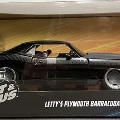 Fast & Furious 1/24 Scale Lettys Barracuda