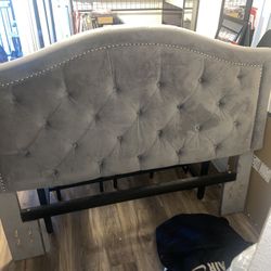 Gray Queen Headboard 
