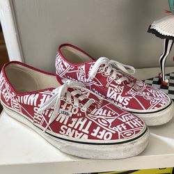 Vans canvas shoes size 10 men’s