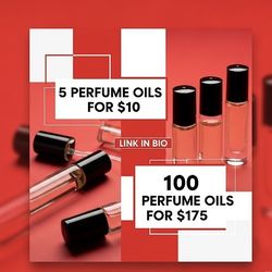 5 Perfume Oils For $10 DM For List