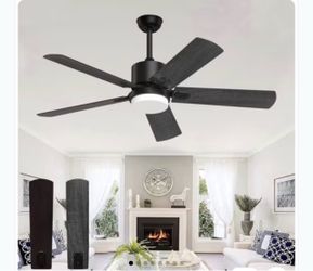 Black Ceiling Fan with Light Kit