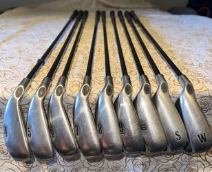 Callaway Big Bertha Iron Set LH 4-PW + SW 9 Clubs RCH 75i Regular Flex Graphite