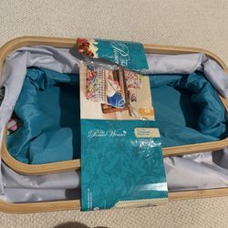 The Pioneer Woman Sweet Romance Collapsible 2-Piece Polyester Basket Set With Bamboo Rim