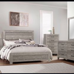 New Grey Bedroom Set