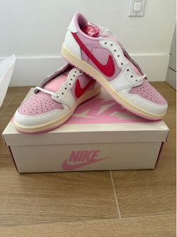 Nike Air Jordan 1 x Travis Scott Sail Tropical Pink Low OG Size 11 DS Authentic
