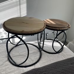 DIY Circle End Tables