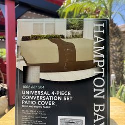 NEW Hampton Bay universal 4 piece conversation set patio cover