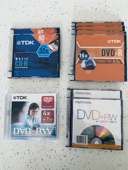 Sorted New DVD-RW, DVD+RW, DVD-R, CD-R