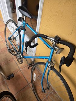 Vintage Blue Road Bike